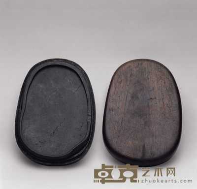 清 随形素砚 20×14.5×1.5cm